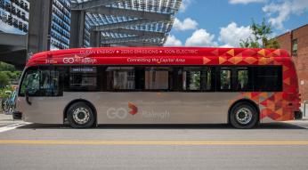 GoRaleigh Bus at Raleigh Union Station